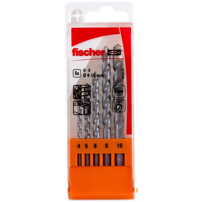 Vendita online Set di 5 punte trapano per muro PMN (4-10mm) (Conf. da 10 Pz.)